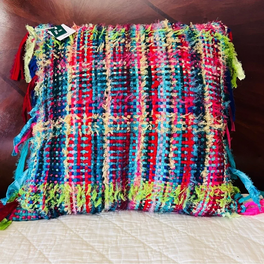 New Urban Renewal Remnants Sari Silk Throw Pillow